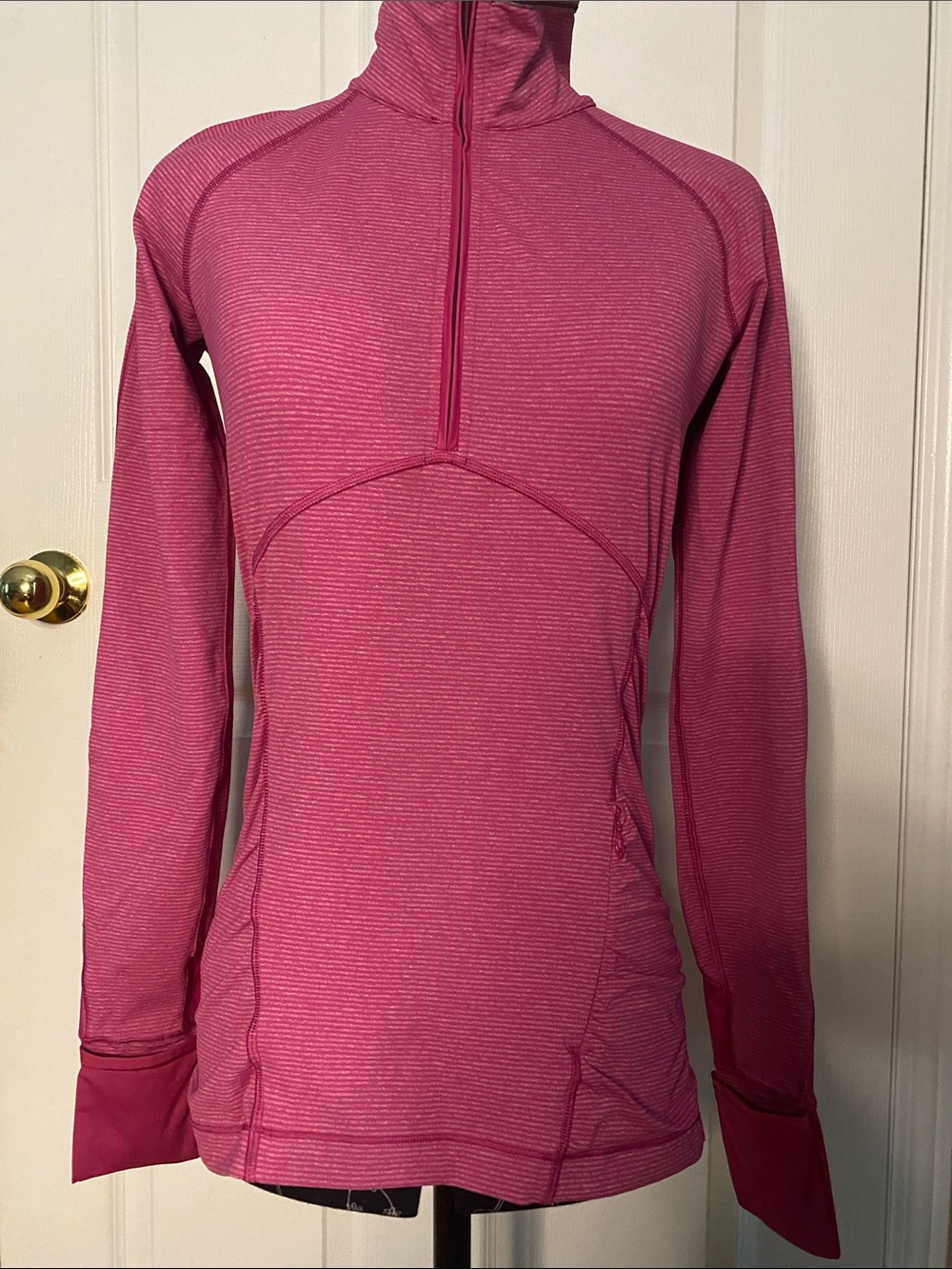 lululemon athletica Pink Quarter-Zip Long Sleeve Pullover#14